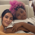 Kim Kardashian and her son Saint West
