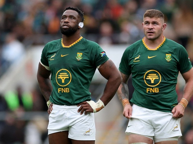 Springbok captain Siya Kolisi and hooker Malcolm Marx