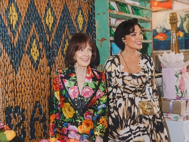 Kris Jenner and her mom Mary Jo Shannon at her 91st birthday celebration