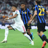 Kylian Mbappe in action for Real Madrid