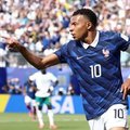 Kylian Mbappe opening goal against Senegal at the World Cup
