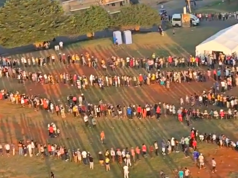 LONG VOTING QUEUES