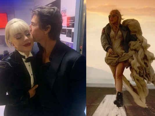 Lady Gaga and Tom Cruise