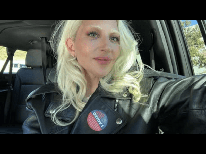 Lady Gaga Car Selfie