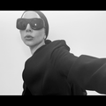 Lady Gaga wearing a full black outfit