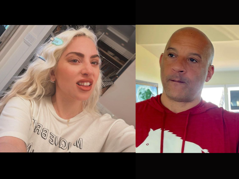 Collage image of Lady Gaga and Vin Diesel