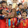 Spain teen Lamine Yamal lifts 2026 World Cup trophy