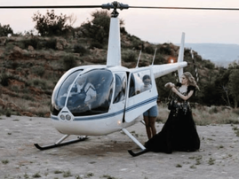Learner stuns with helicopter arrival at matric farewell