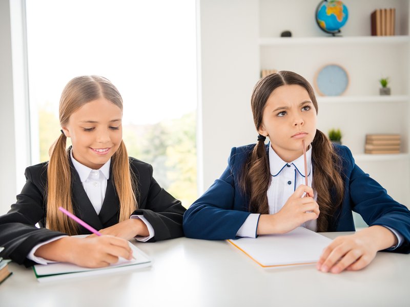 Learners writing exams