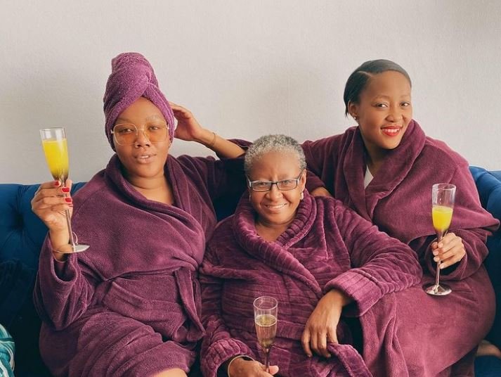 Lerato Sengadi and her mother