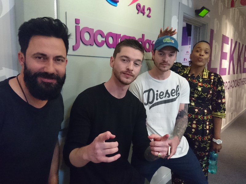 Locnville image in studio with Martin and Tumi