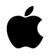 Logo black White apple