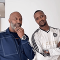 Lucas Radebe and his son Ofentse Primo Baloyi