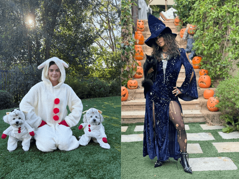 Lucy Hale and Halle Berry dress up for Halloween