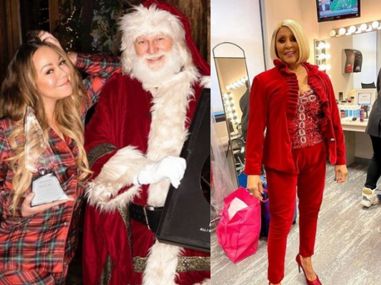Mariah Carey and Darlene Love