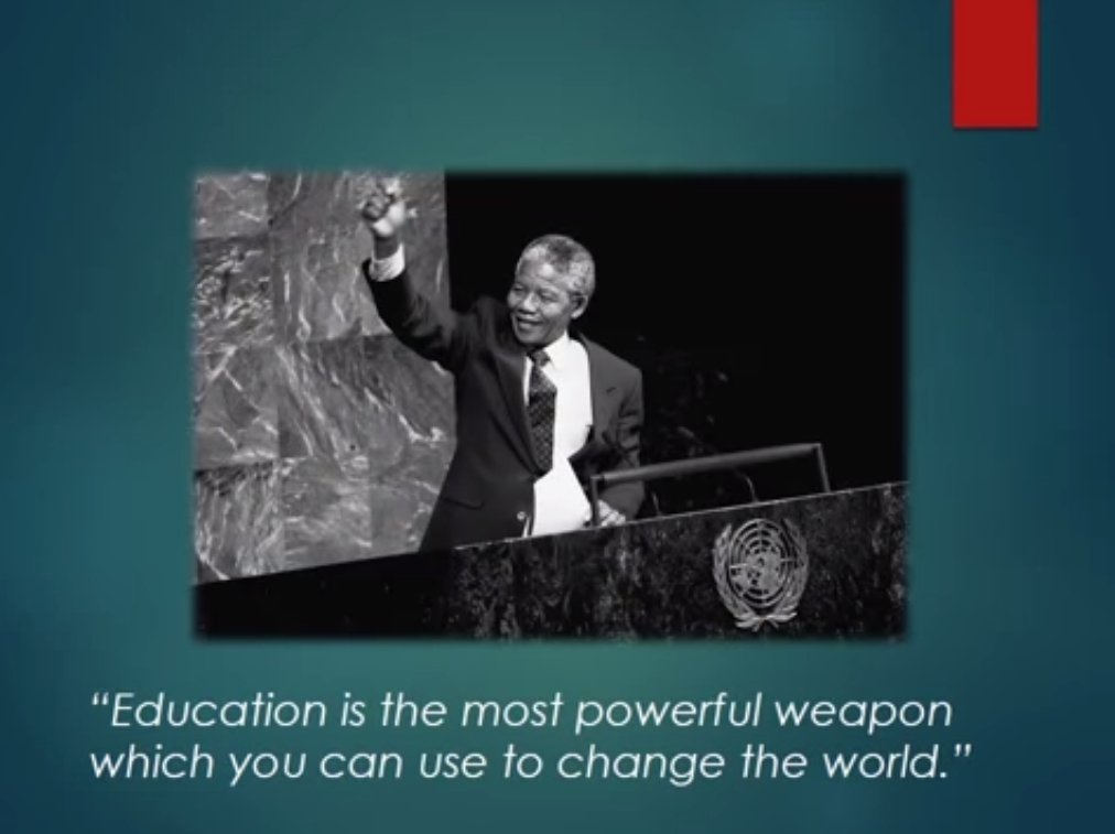 Madiba on using education to change the world