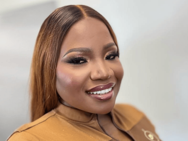 Makhadzi with a full face of glam