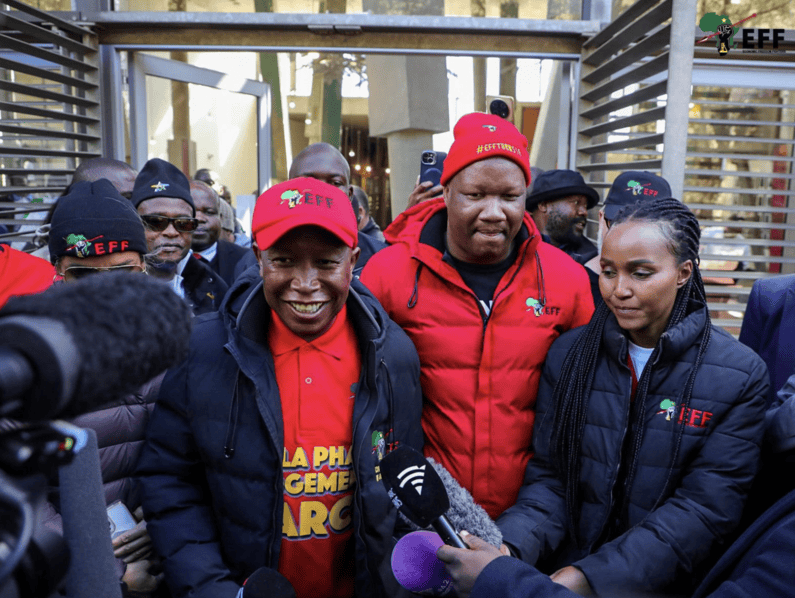 EFF leader Julius Malema reacting to Phala Phala ruling in Constitutional Court