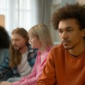 Man with friends not paying attention