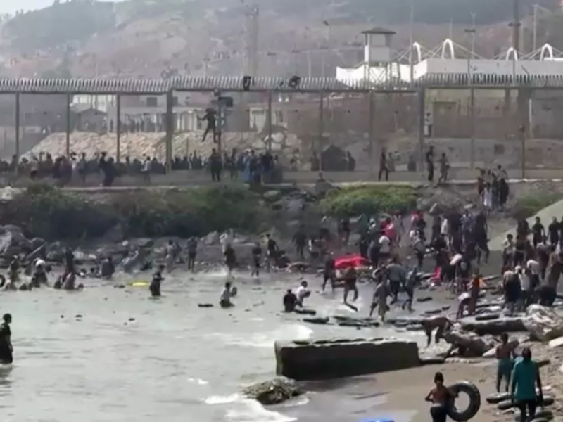 Many of the migrants who reached Ceuta