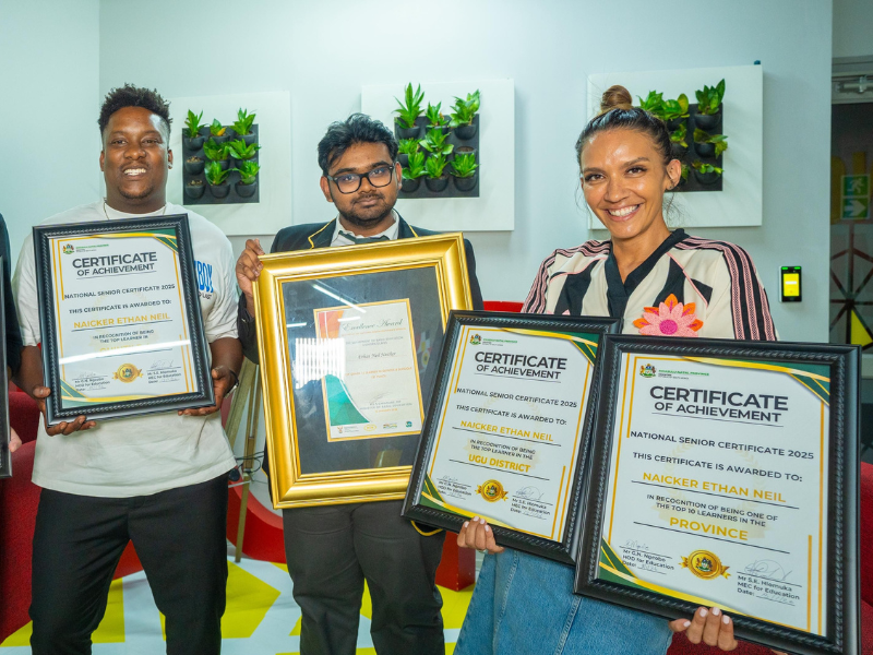 KZN’s top matric student Ethan Naicker 2026