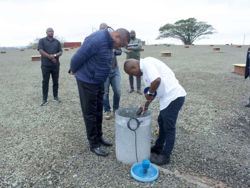 Mayor Xaba inspects Southern Aqueduct leak repairs as teams work to restore water supply