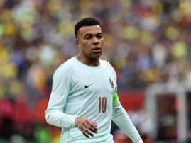 France striker Kylian Mbappe against Brazil March 2026