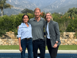 Meghan Markle and Prince Harry and Chef Clare Smyth