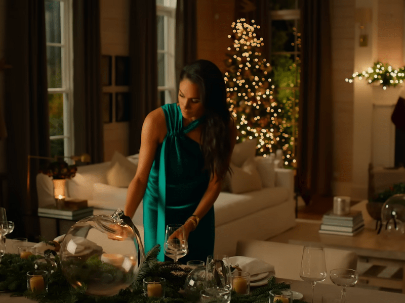 Meghan Markle wearing a green dress