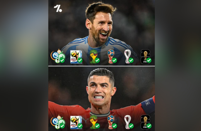 Messi Turntable The last dance: Messi and Ronaldo get ready for sixth and final World Cup