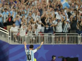 Argentina's Lionel Messi equals World Cup goals record