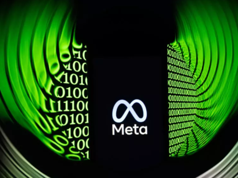 Meta green and black logo