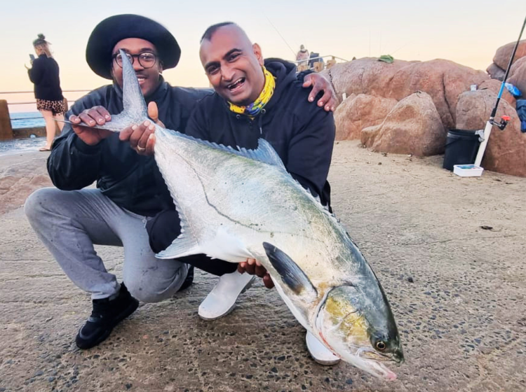 Michael Govender with a garrick caught off Margate Pier