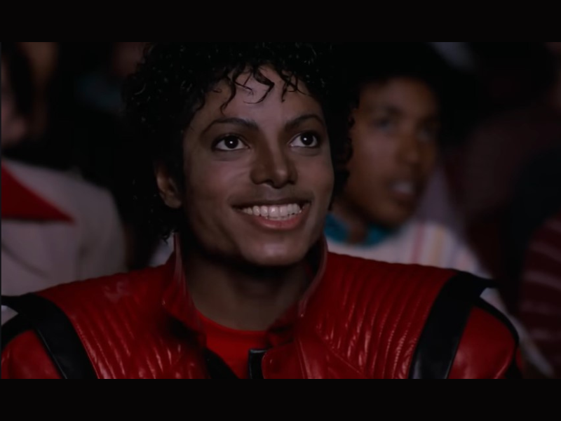 Michael Jackson in his 'Thriller' music video