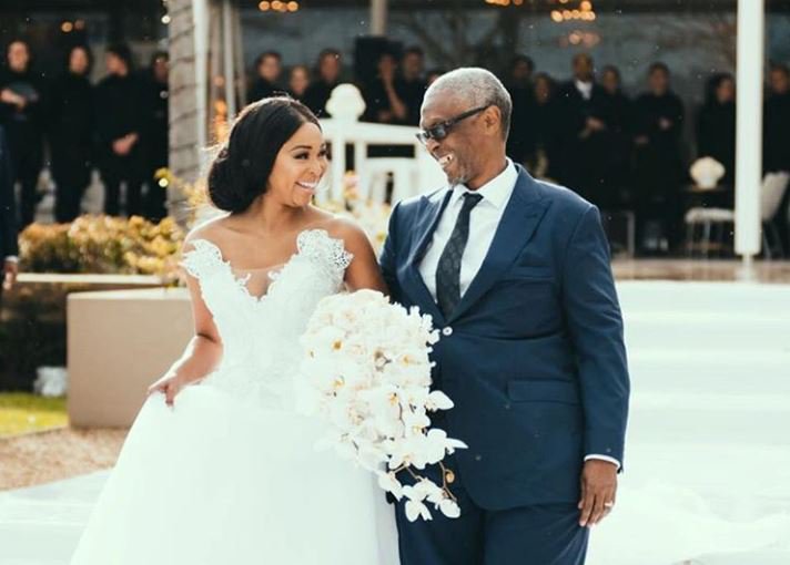 Minnie Dlamini and her dad