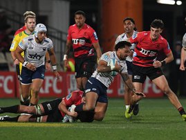 Moana Pasifika against Crusaders in Super Rugby