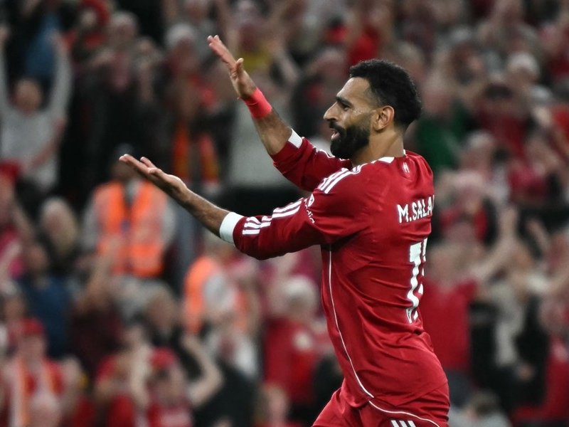 Liverpool forward Mohamed Salah 2025