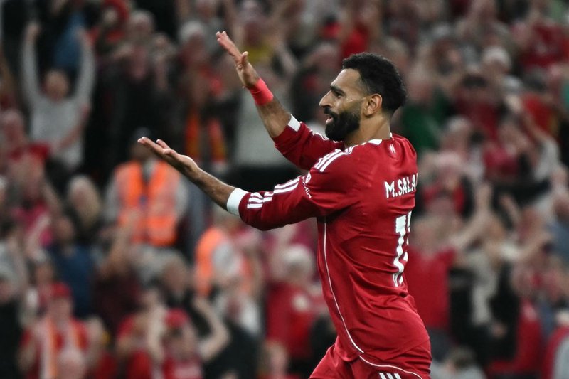 Liverpool forward Mohamed Salah 2025