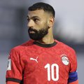 Mohamed Salah playing for Egypt