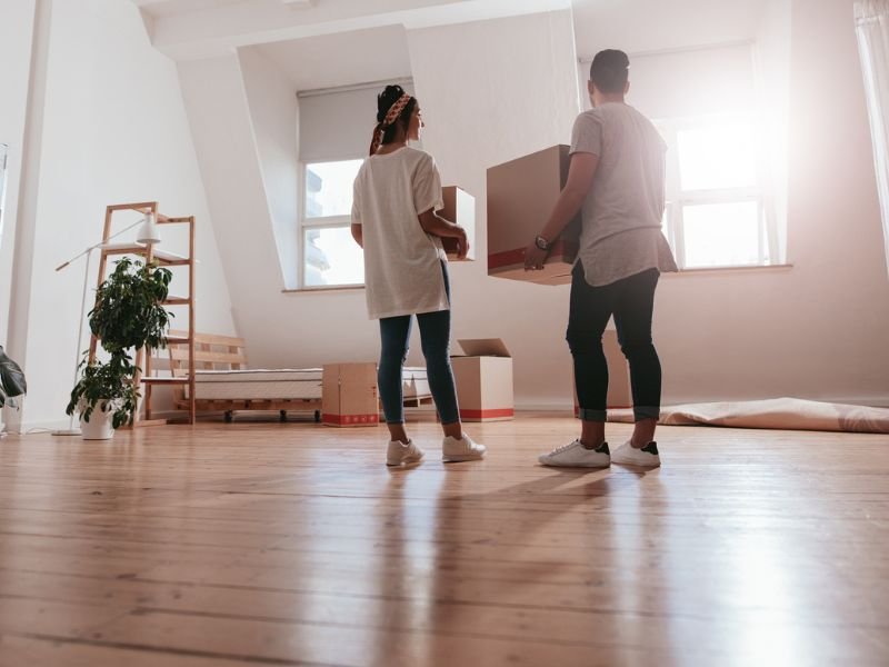 Moving with boxes