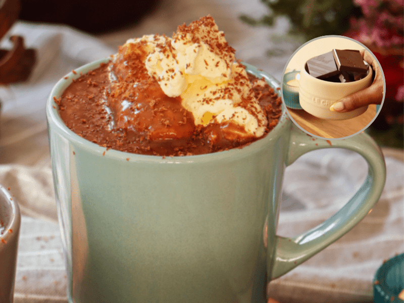 Cup of French hot chocolate
