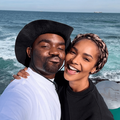 Musa Mthombeni and Liesl Laurie beach selfie