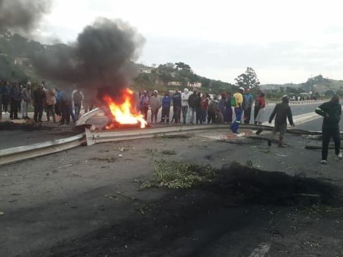 N2 protest action, near Murchison and Boboyi