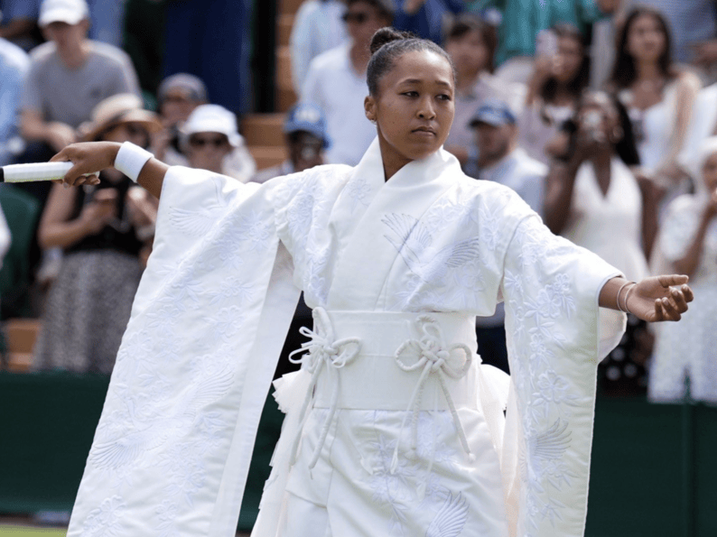 NAOMI OSAKA WHITE KIMONO
