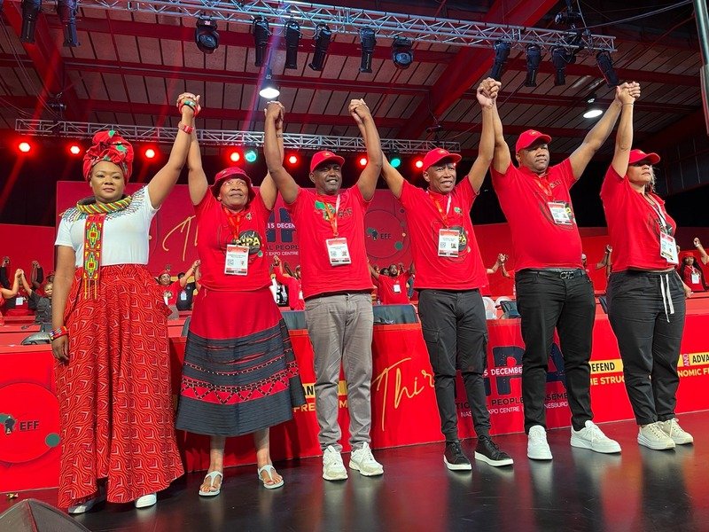 NEWLY ELECTED EFF TOP SIX LEADERSHIP