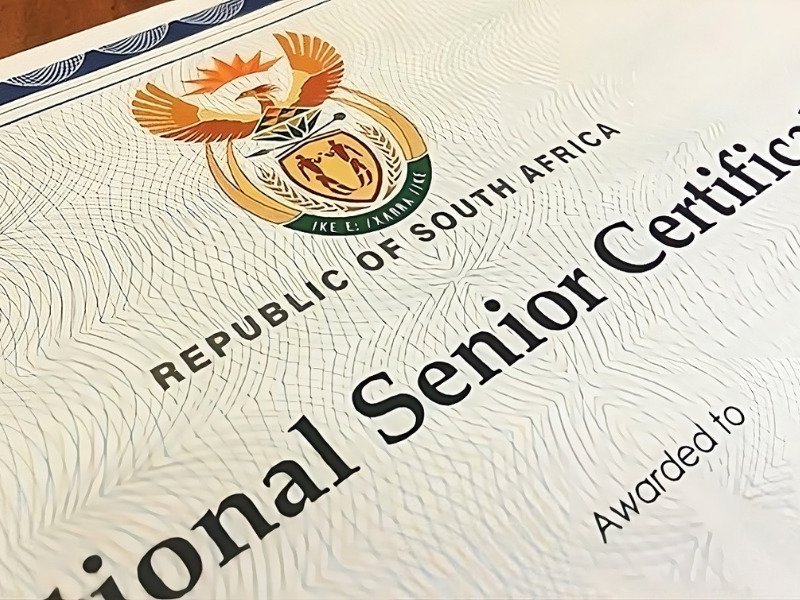 Matric certificate