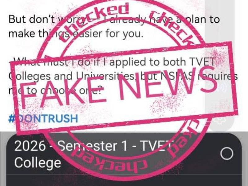 NSFAS fake news