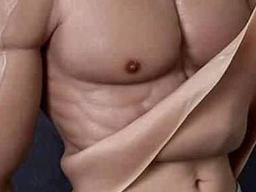 Perfect for hiding that lockdown body! Realistic muscular body suit costing up to £440 allows men to look ripped without setting foot in the gym