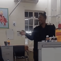 NURSE SINGING FOR PATIENTS AT LOCAL HOSPITAL