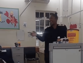 NURSE SINGING FOR PATIENTS AT LOCAL HOSPITAL